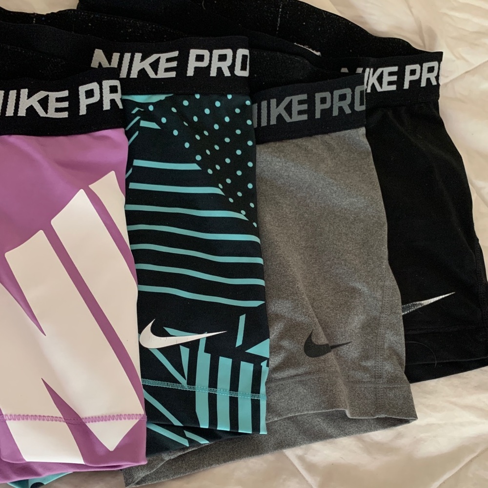 Lot of small Nike pro shorts